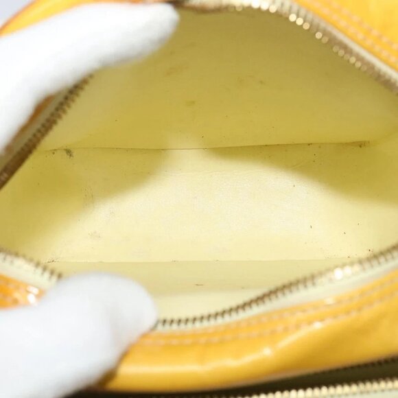 LOUIS VUITTON Monogram Vernis Wooster Bag Lime Yellow - Picture 14 of 16